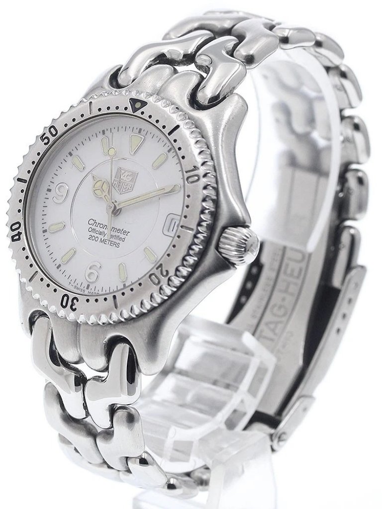 Tag Heuer SEl Wg5213P0 Date Chronometer White Dial Quartz Boys Watch939228